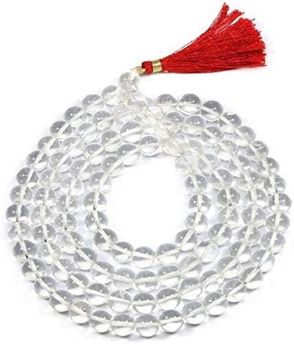 Rock Crystal Mala(Hand Polish - HP)