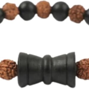 Rudraksha with Ebony+Damru Bracelet