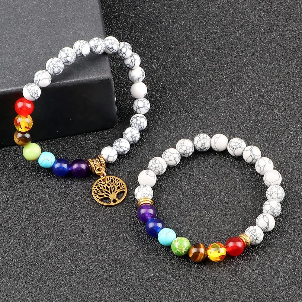 Selenite with 7 chakra Bracelet - Image 3