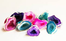 Druzy Banded Agate Pendant - Image 3