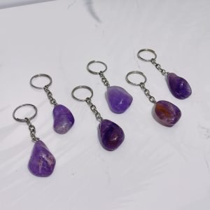 Amethyst Tumble Stone Keychain - Image 2