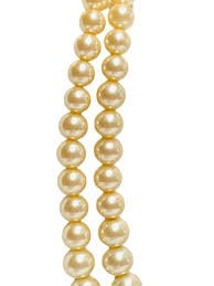 Synthetic Gold Shell Pearl Mala