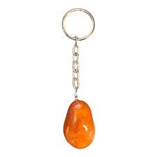 Orange Aventurine Tumble Stone Keychain