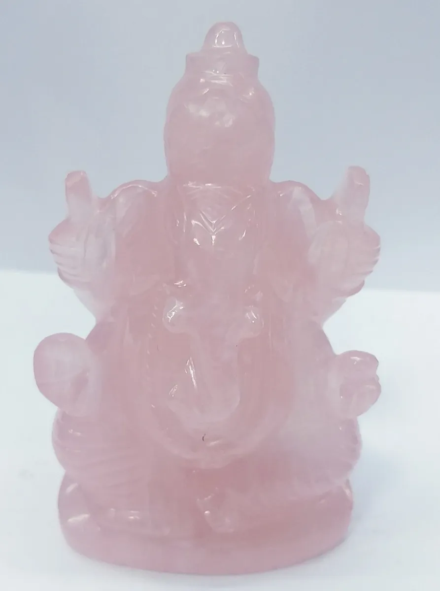 Rose Quartz Ganesh