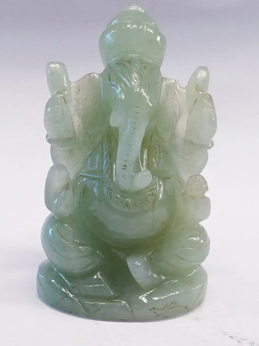 Light Green Aventurine Ganesh
